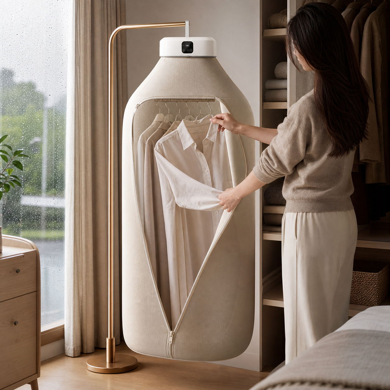 Portable Foldable Electric Clothes Dryer | Warm Air Garment Drying Machine