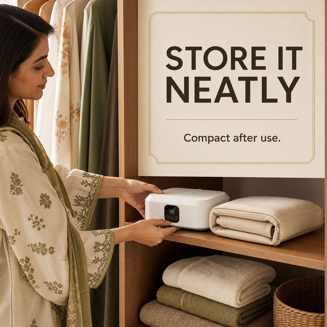 Portable Foldable Electric Clothes Dryer | Warm Air Garment Drying Machine