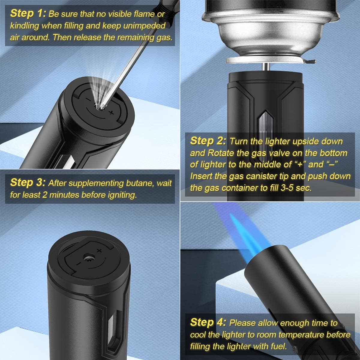 Heavy Duty Jet Flame Gas Lighter