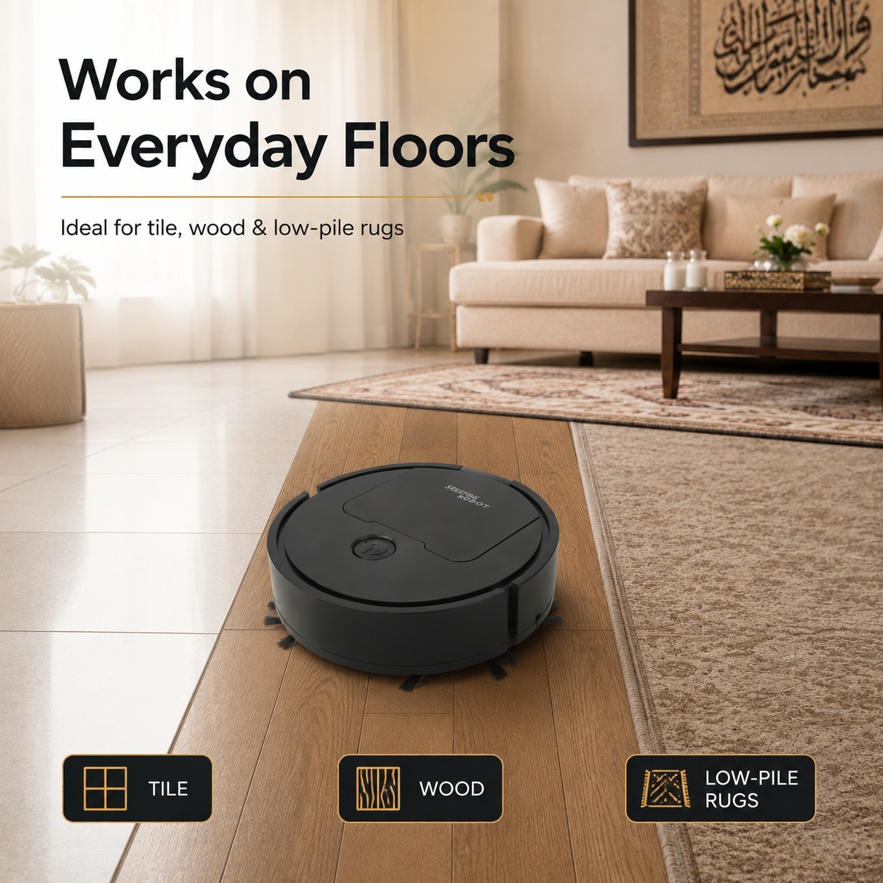 Electric Sweeper Robot | Smart Robot Vacuum Cleaner Dust Floor Cleaner Machine