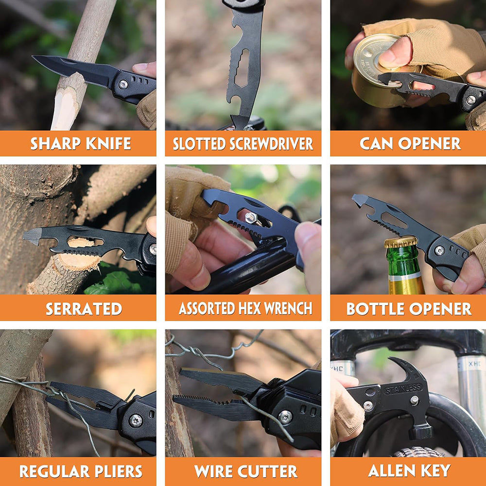 Multi-Function Claw Hammer Tool β Hammer, Pliers & Knife with Carry Po - Image 9