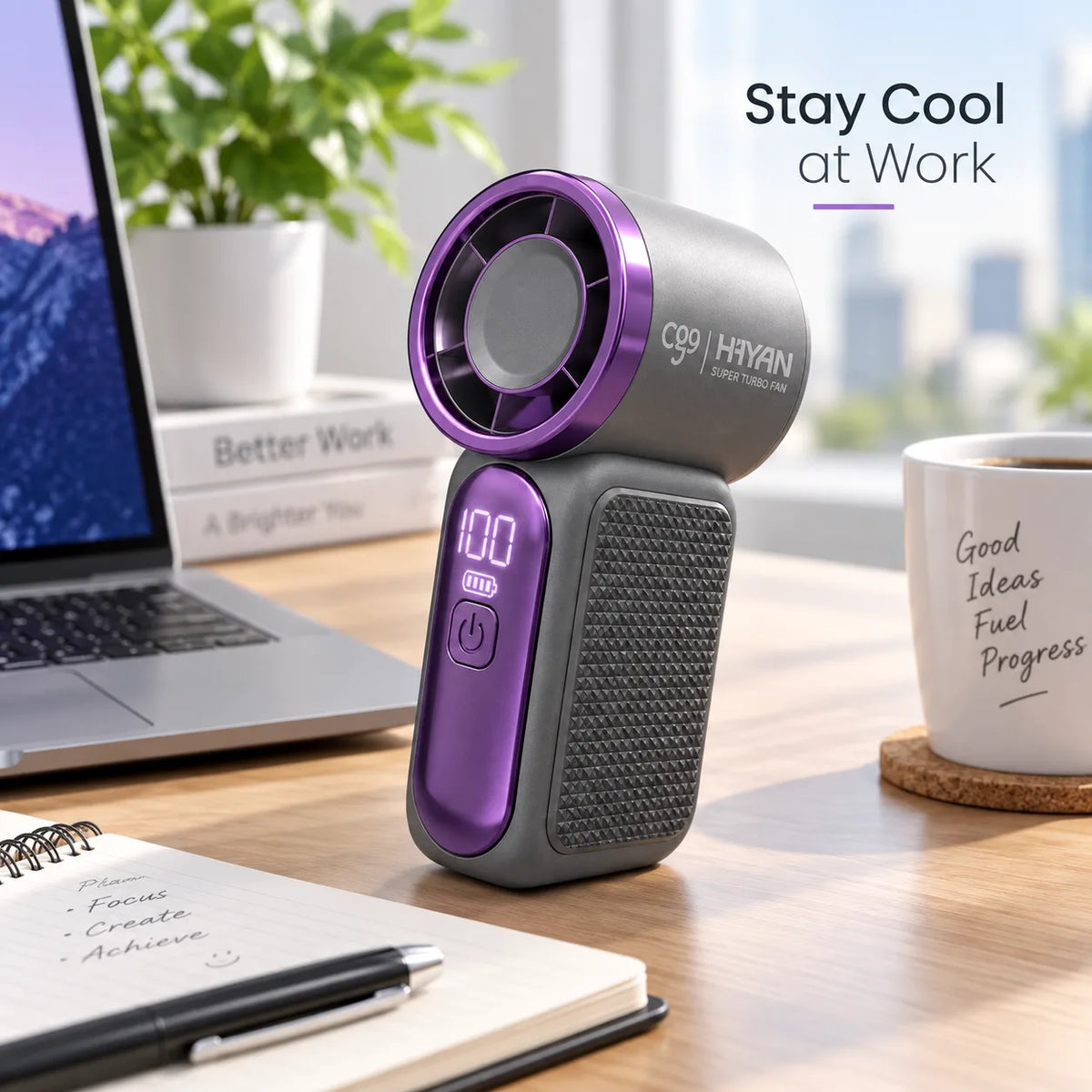 Stay cool at work desk