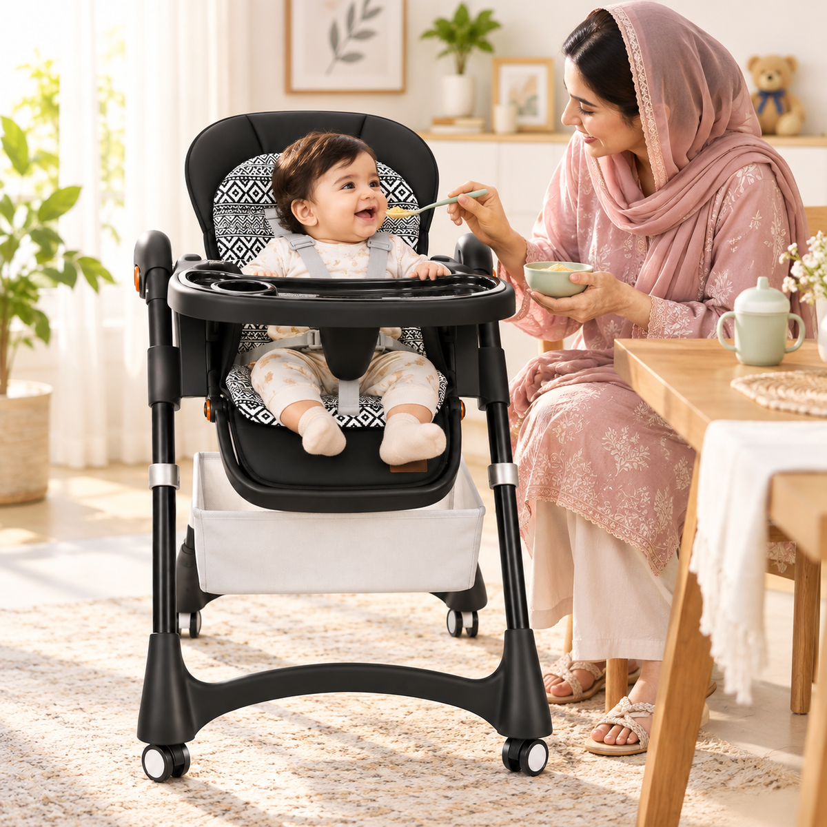 Multifunctional Baby Feeding Highchair - Image 5