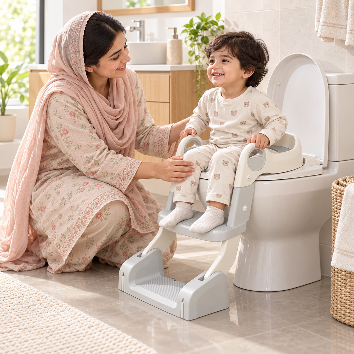 Baby Potty Seat, 3-in-1 Toilet Potty Training Seat - Image 4
