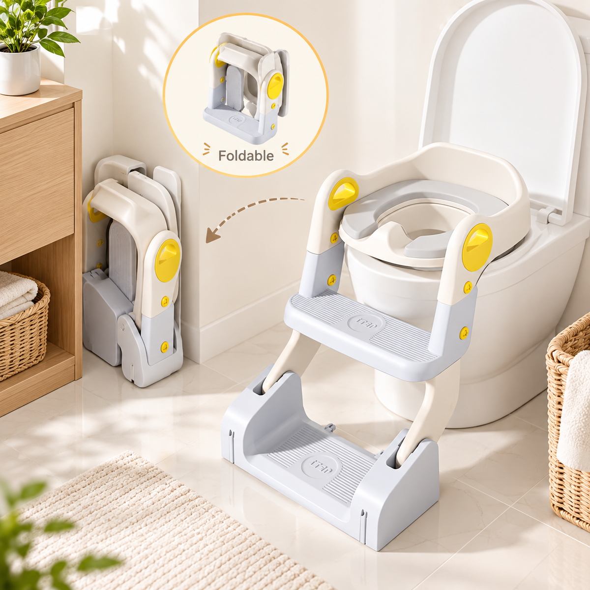 Baby Potty Seat, 3-in-1 Toilet Potty Training Seat - Image 6