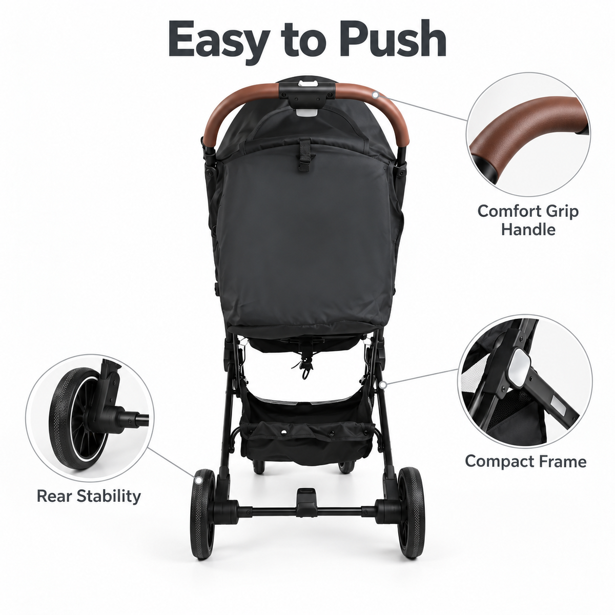 Compact Travel Pram Cabin Friendly Stroller
