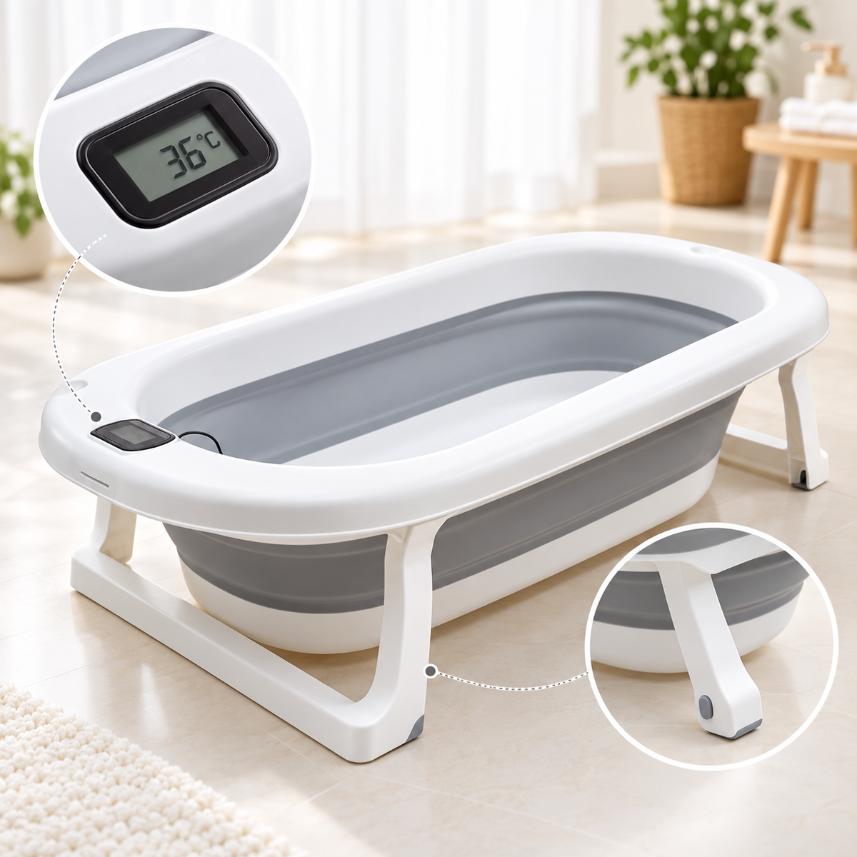 Baby Foldable Bath Tub