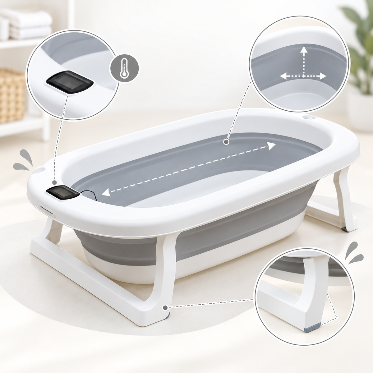Baby Foldable Bath Tub