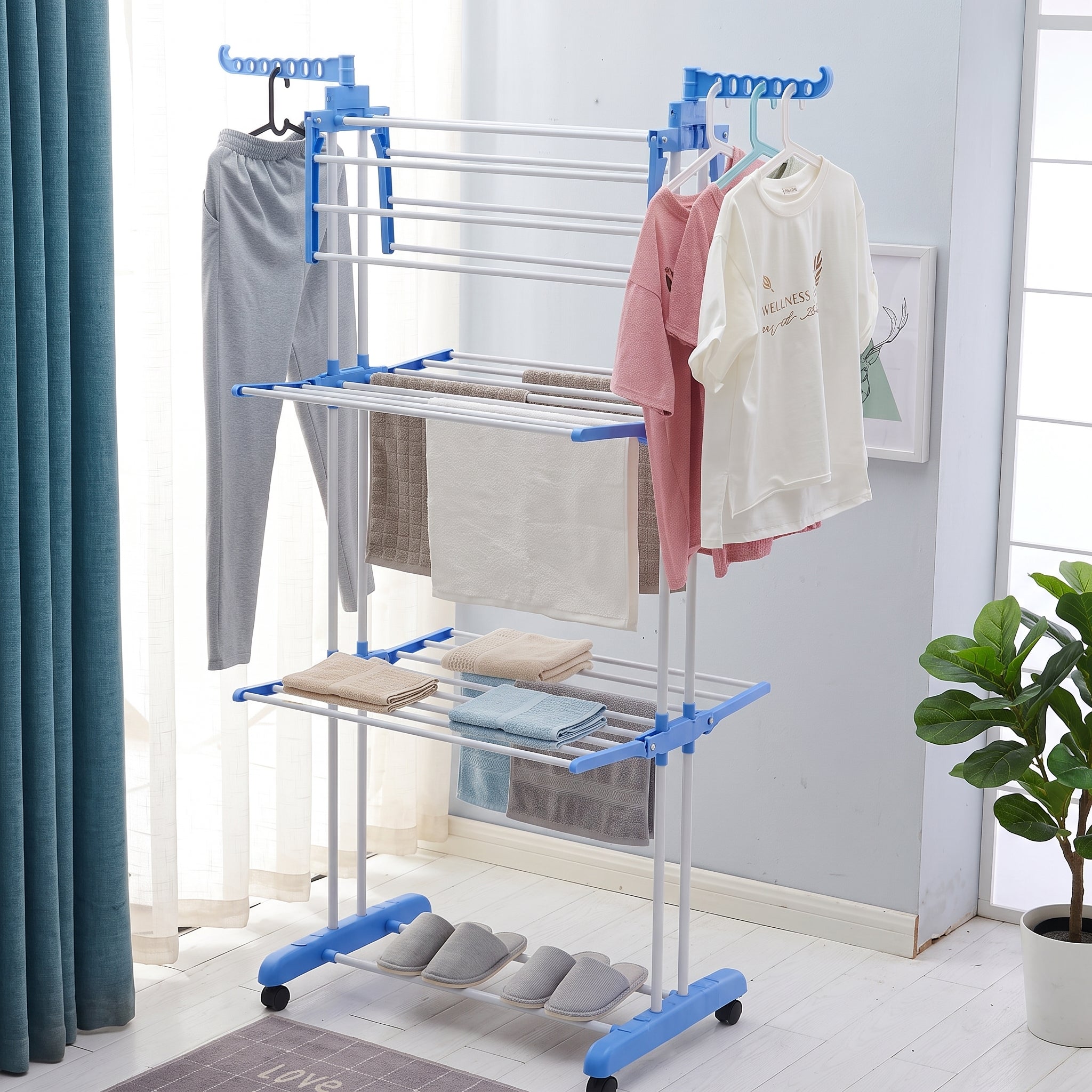 3-Tier Foldable Clothes Drying Rack