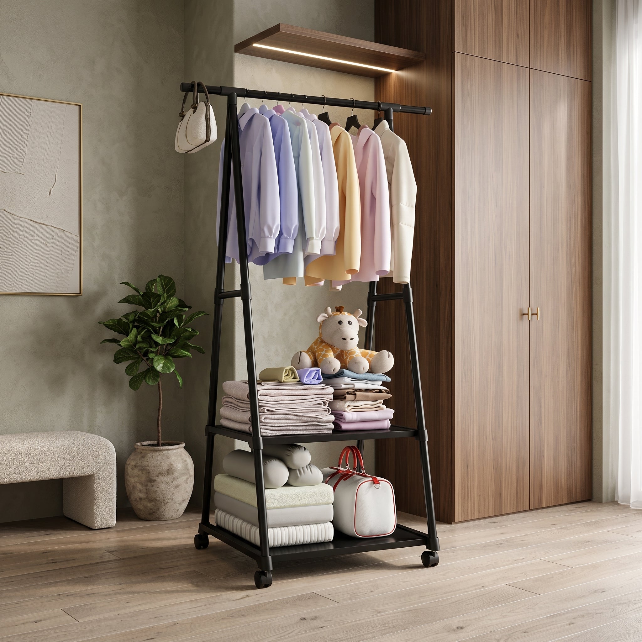 Triangle Stand Cloth Rack