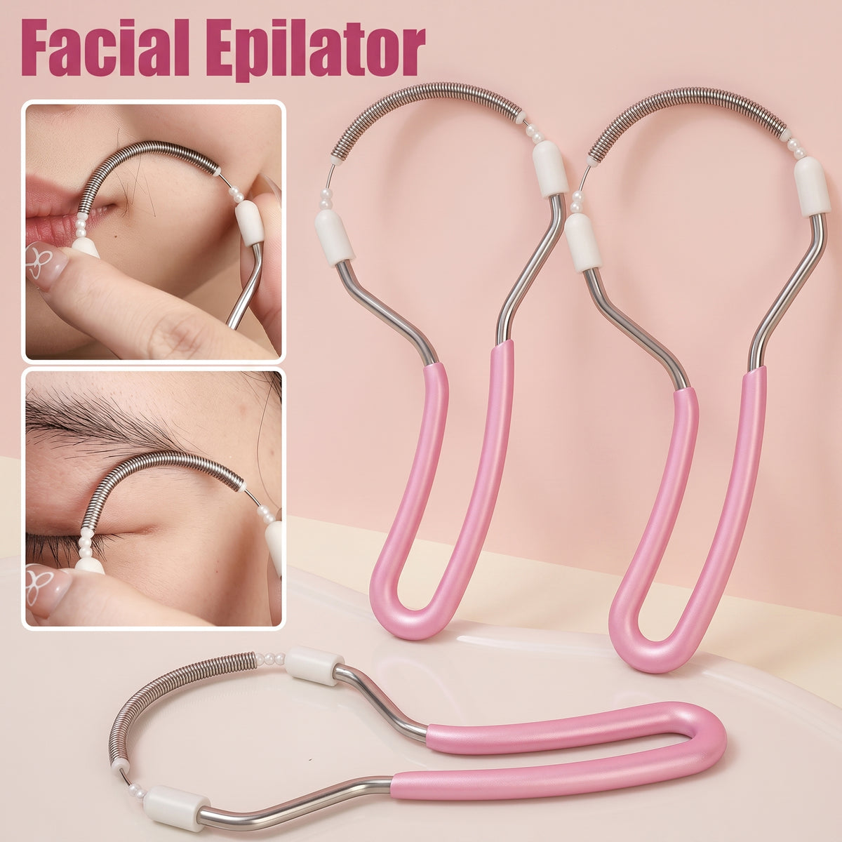 FACIAL HAIR REMOVER FOR WOMEN - SPRING EPILATOR FOR FACE, LIP & CHIN - Image 4