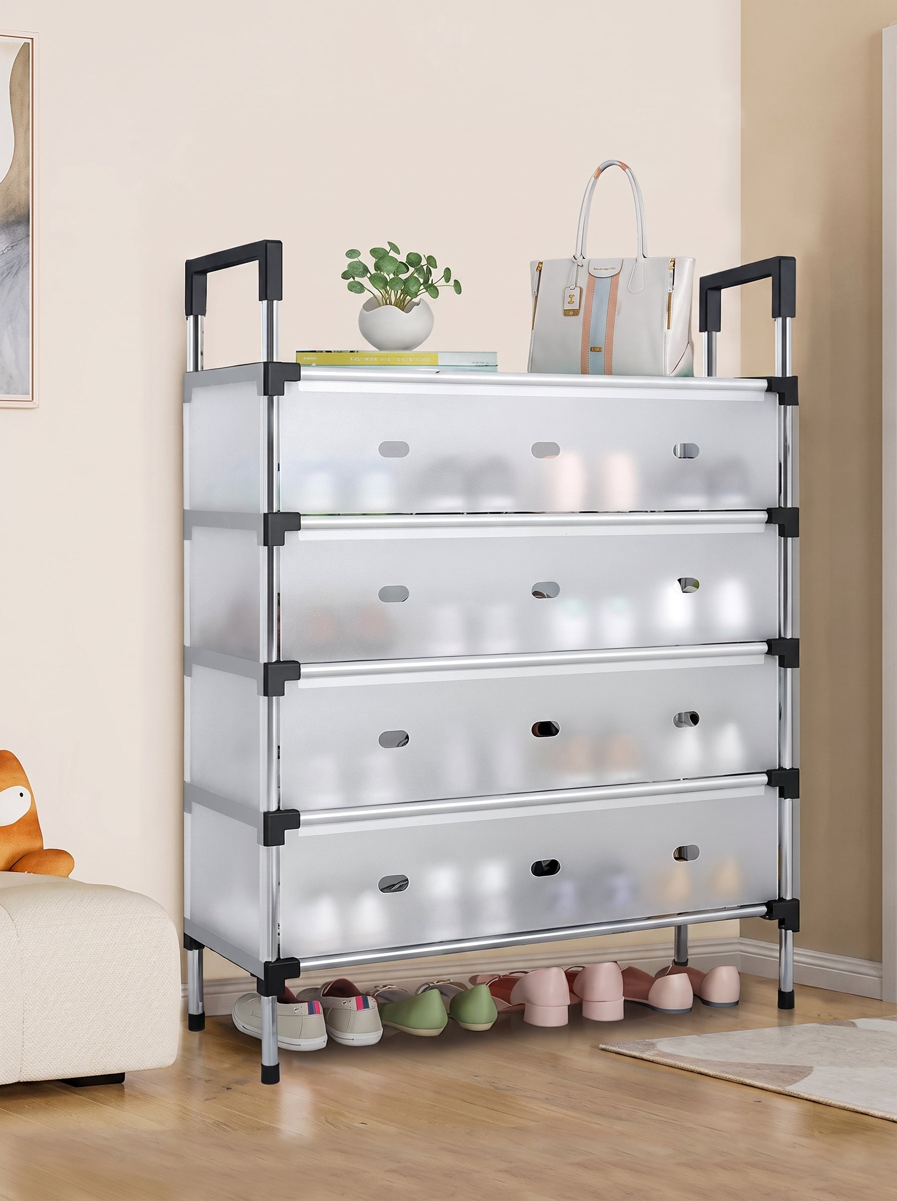 Dustproof Shoes Organizer Rack