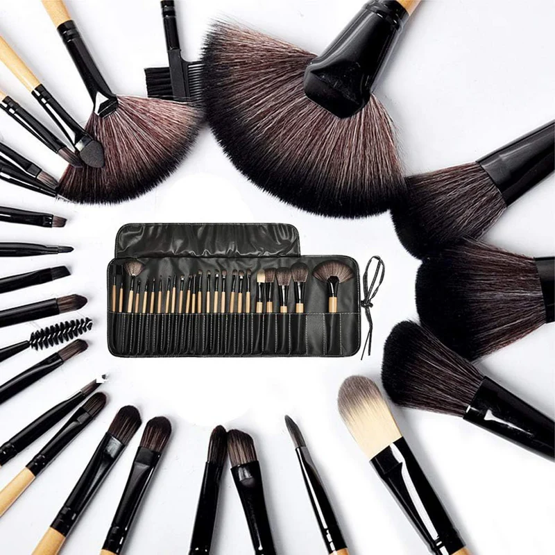 24 PCS Makeup Brush Set Soft Beauty Cosmetic Brushes Tools