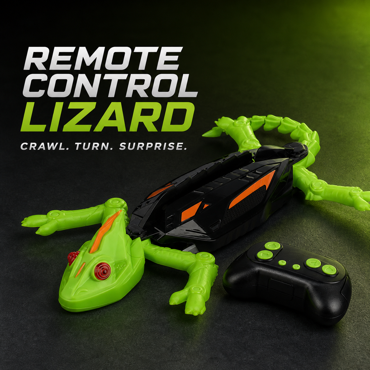Remote Control Wall Climbing Lizard Toy – 2-in-1 RC Gecko