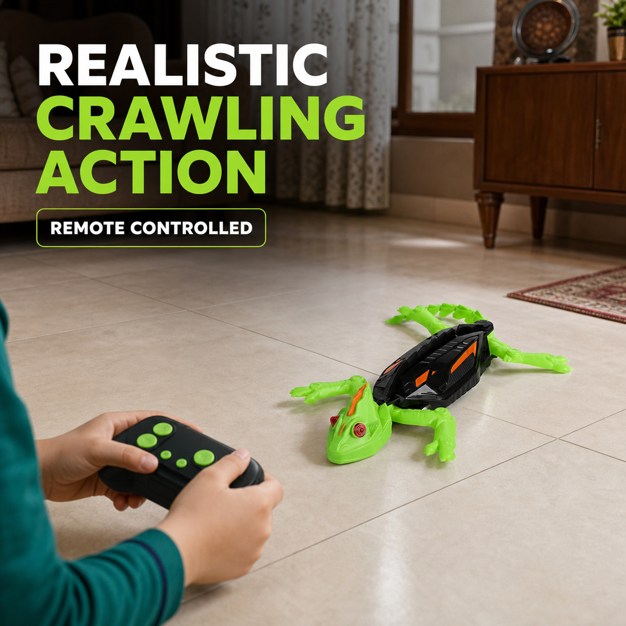 Remote Control Wall Climbing Lizard Toy – 2-in-1 RC Gecko