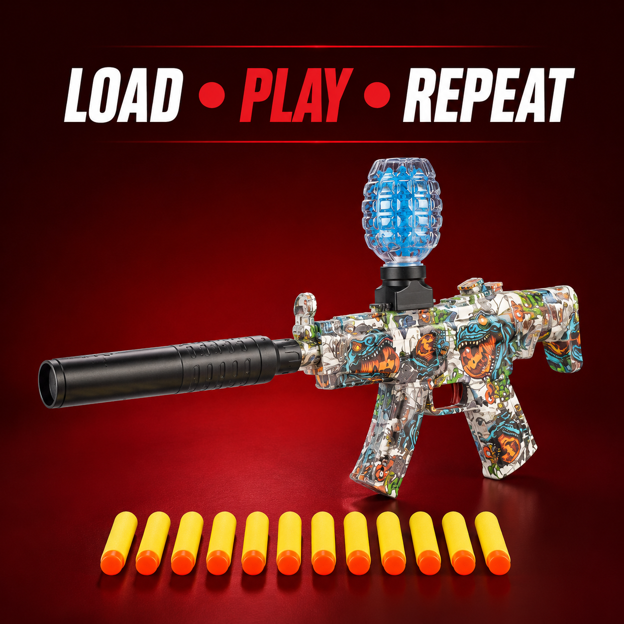 MP5 Foam Dart Blaster Toy – Rechargeable Action Play Set