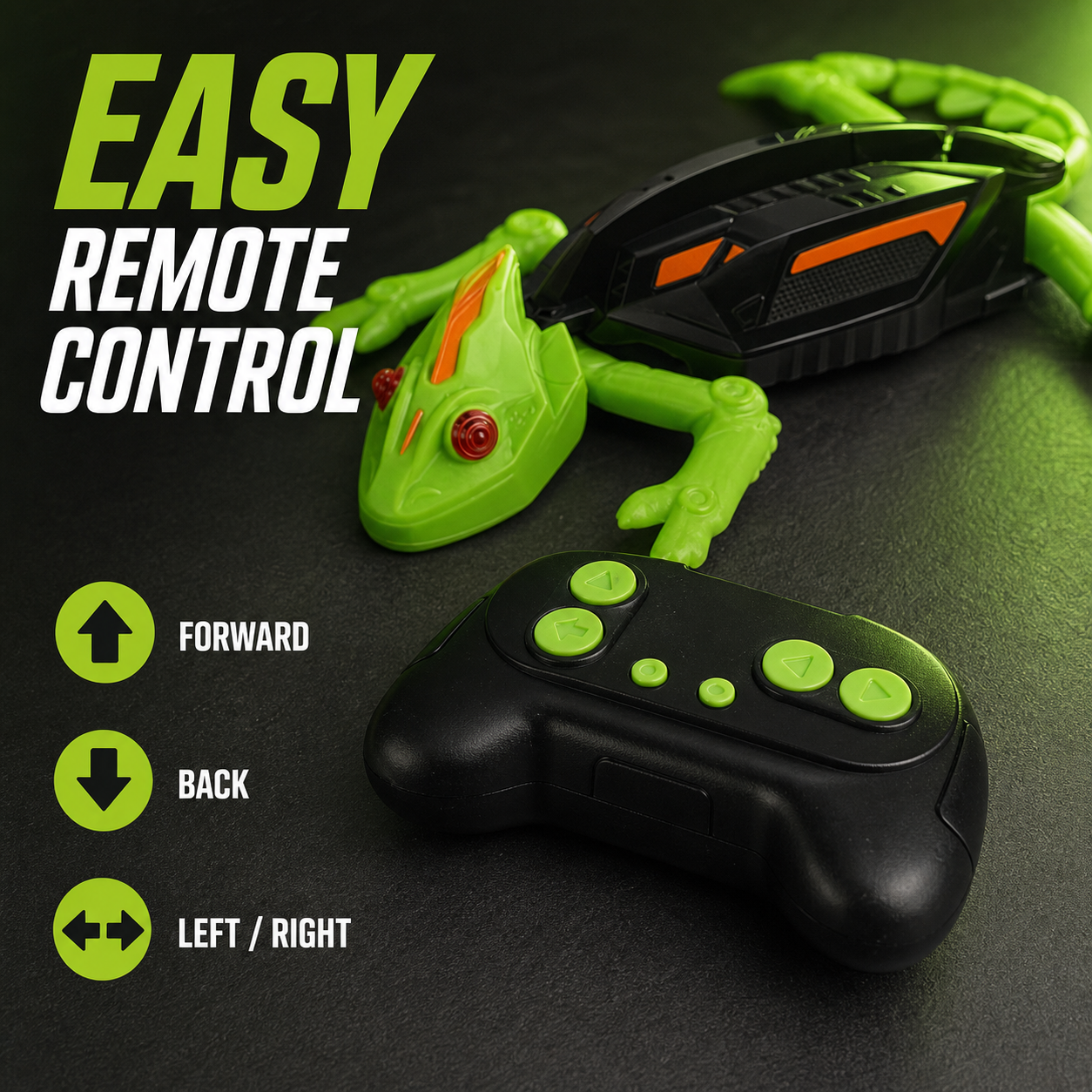 Remote Control Wall Climbing Lizard Toy – 2-in-1 RC Gecko