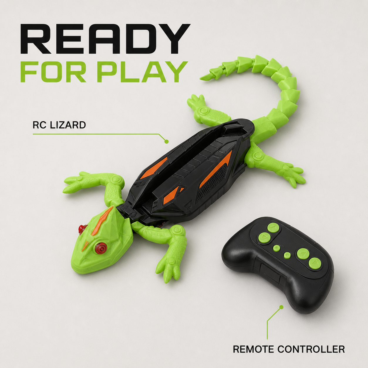 Remote Control Wall Climbing Lizard Toy – 2-in-1 RC Gecko