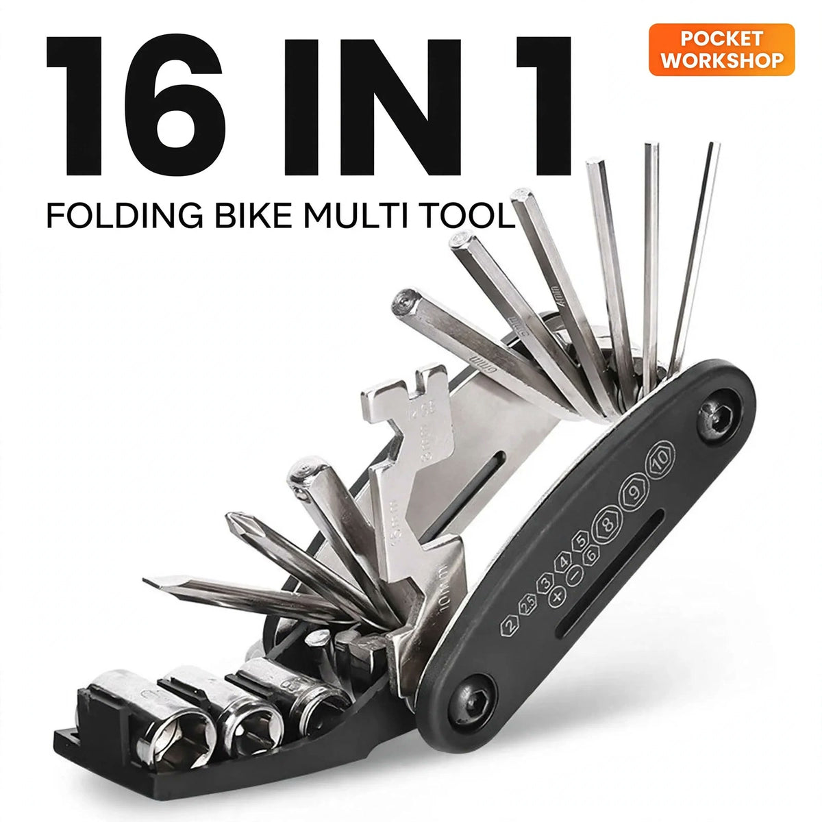 16 in 1 Multifunctional Folding Repair Tool Kit