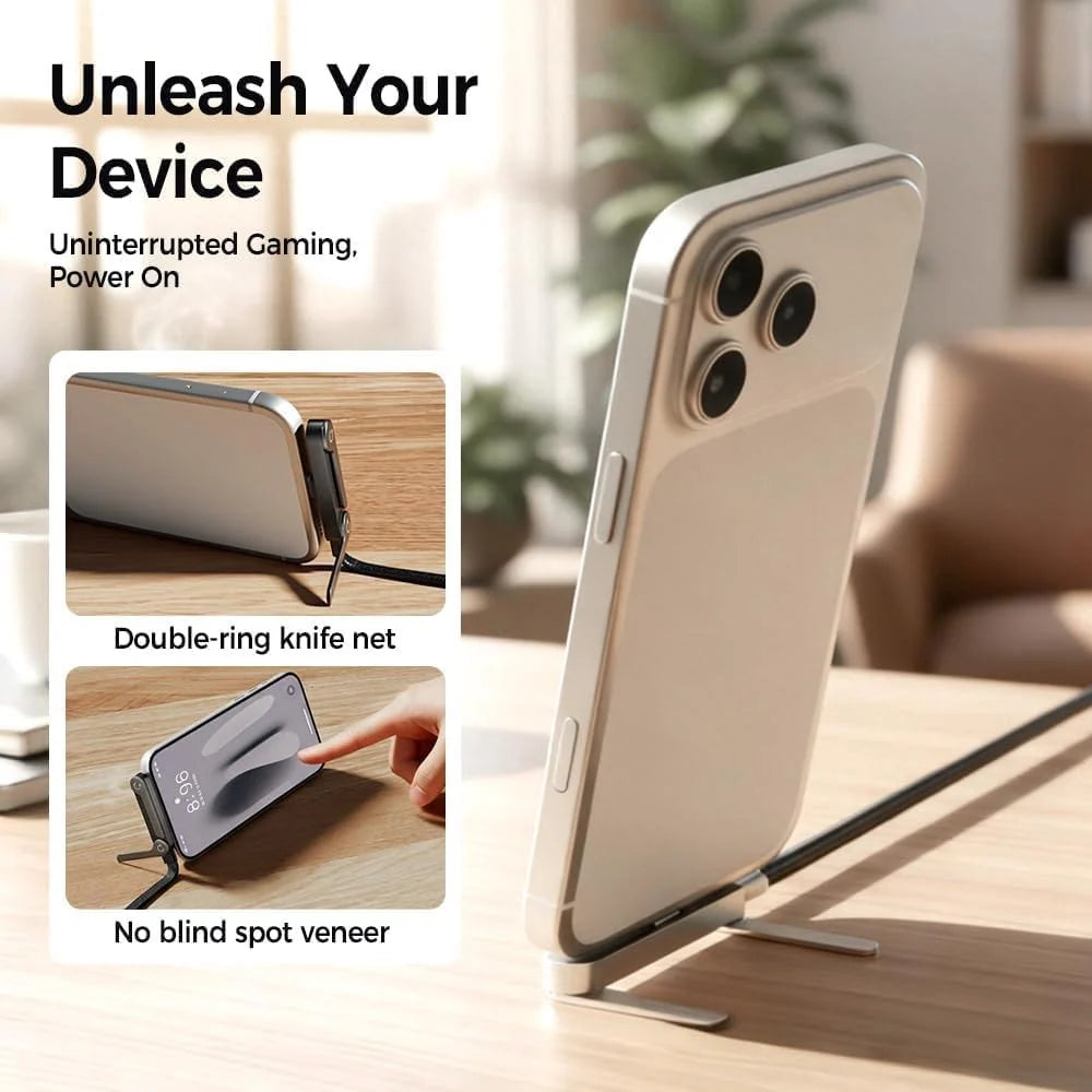 The Viral 240W Type C to C Cable with 360 Degree Aluminum Stand