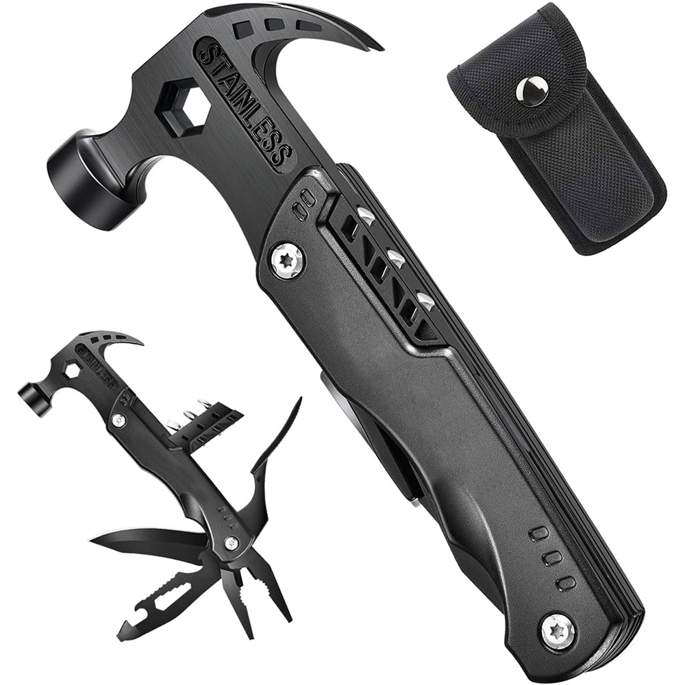Multi-Function Claw Hammer Tool – Hammer, Pliers & Knife with Carry Po - Image 2