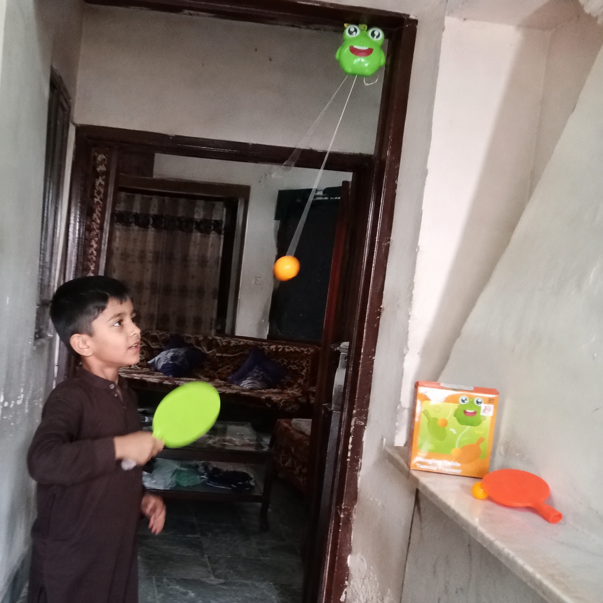 Kids Hanging Ball Table Tennis Set – Indoor Ping Pong Practice Game