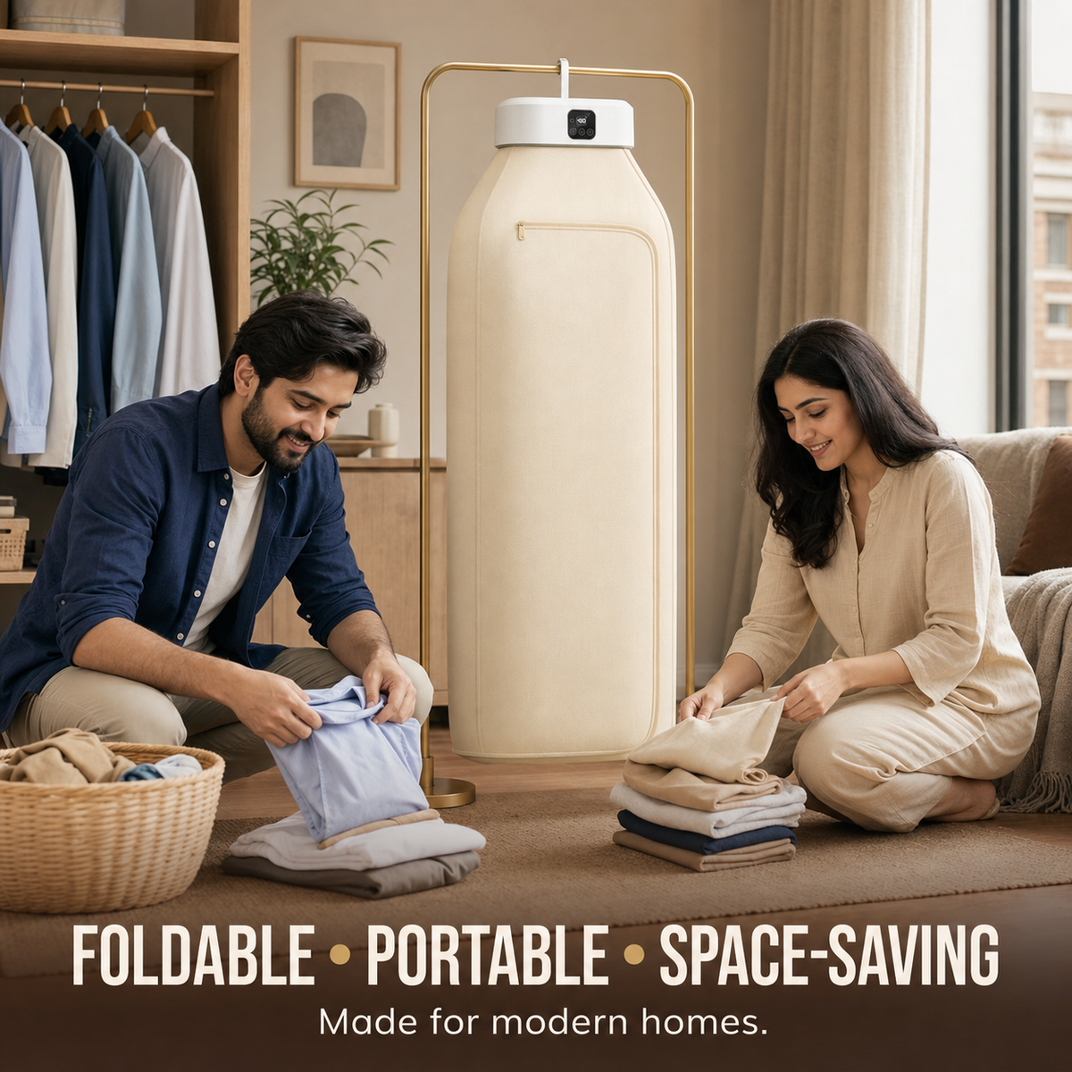Portable Foldable Electric Clothes Dryer | Warm Air Garment Drying Machine