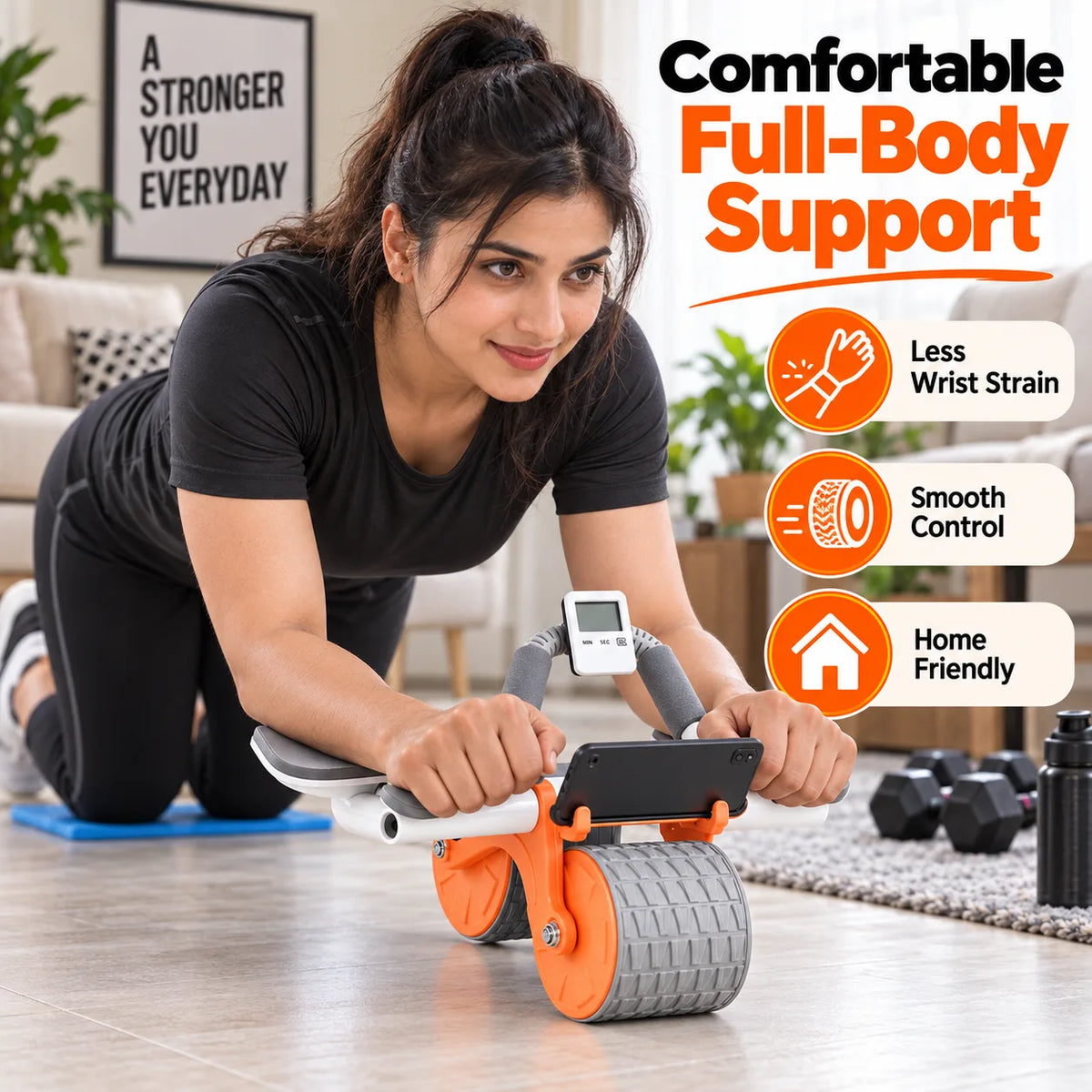 Ultimate Ab Roller Wheel for Core Strength – Dual Wheel Abdominal Exer - Image 4