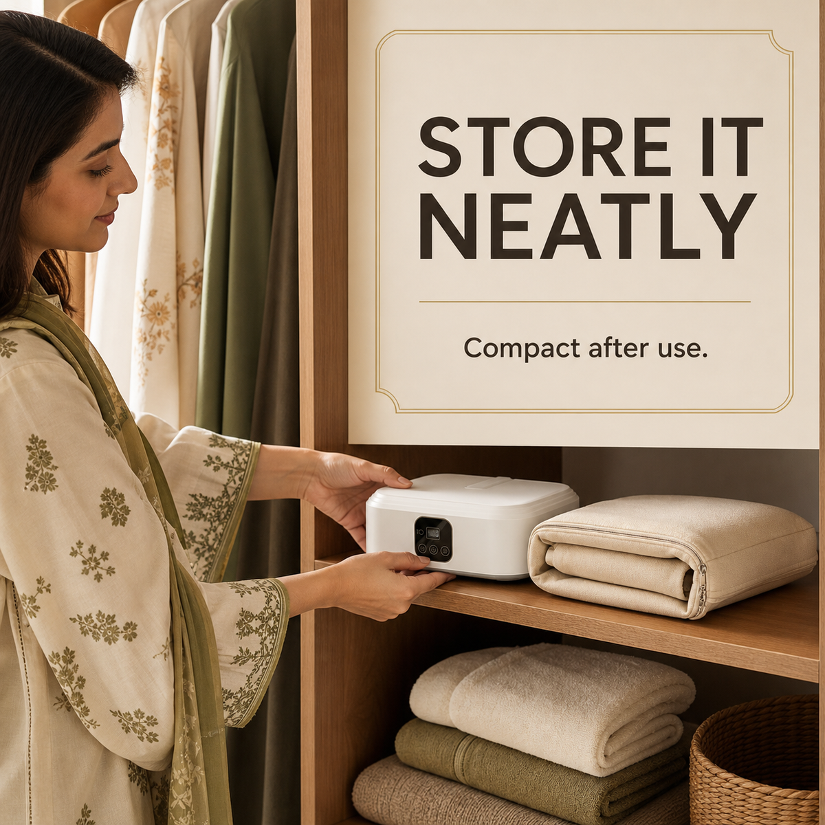 Portable Foldable Electric Clothes Dryer | Warm Air Garment Drying Machine