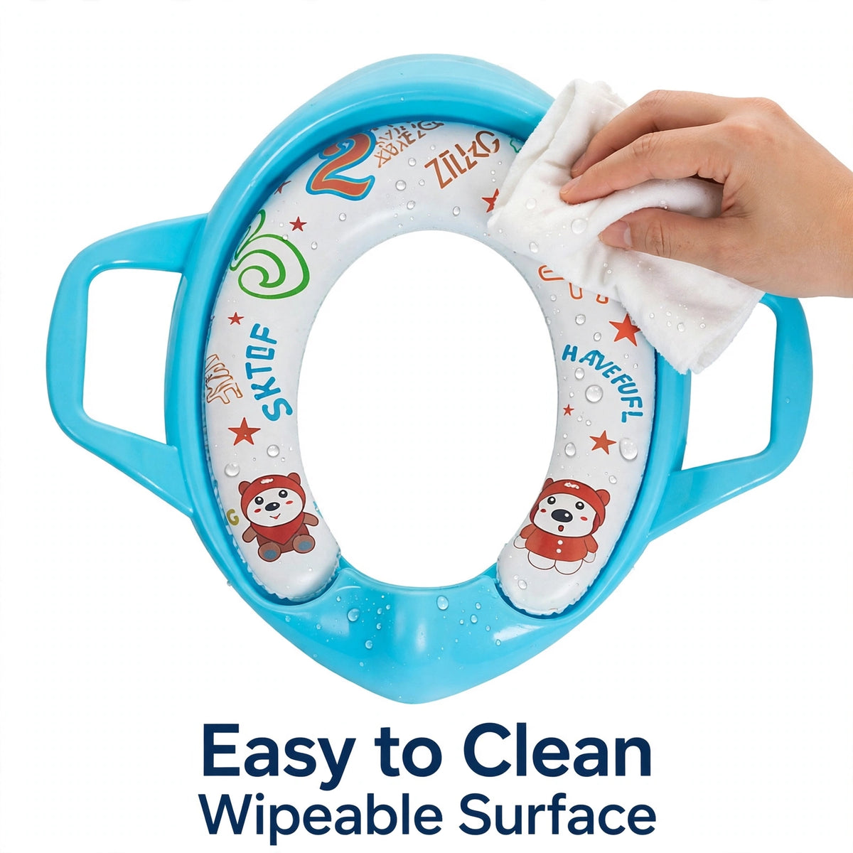 Halfri Baby Potty Training Seat – Soft Cushioned Toilet Seat with Safe - Image 5