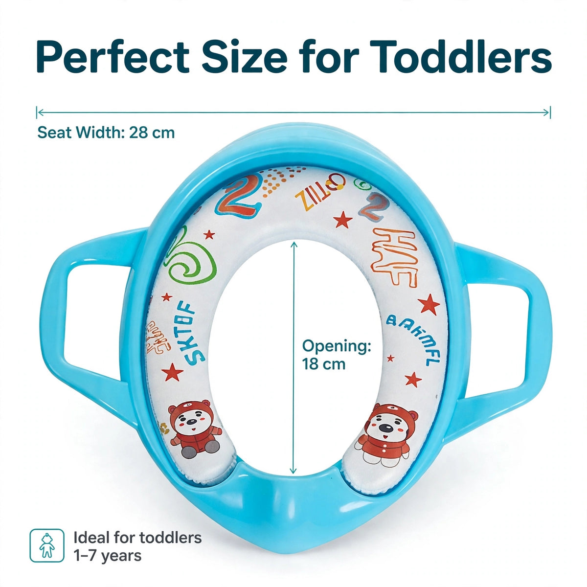 Halfri Baby Potty Training Seat – Soft Cushioned Toilet Seat with Safe - Image 6
