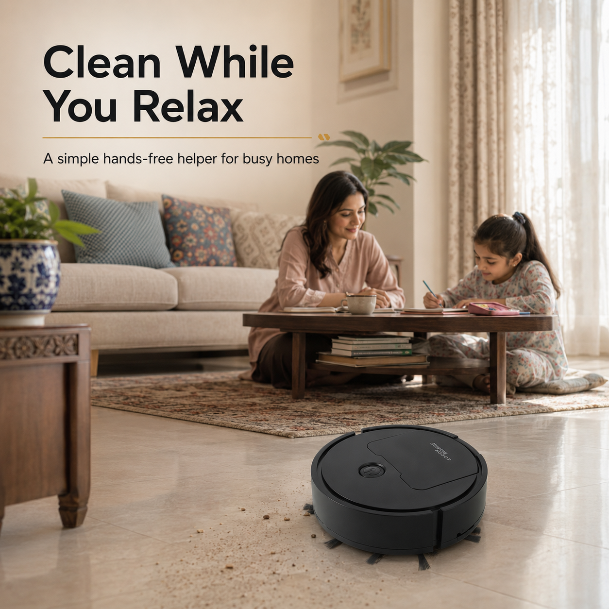 Electric Sweeper Robot | Smart Robot Vacuum Cleaner Dust Floor Cleaner Machine