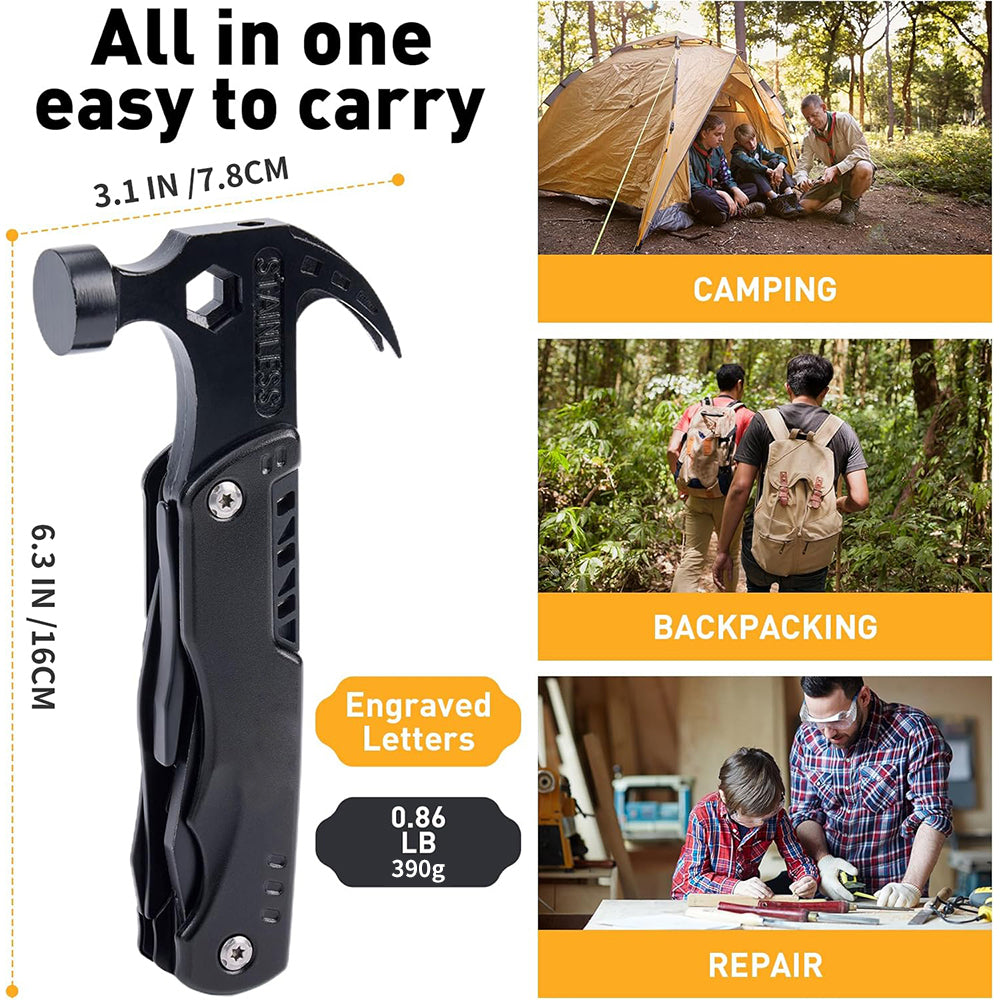 Multi-Function Claw Hammer Tool – Hammer, Pliers & Knife with Carry Po - Image 8