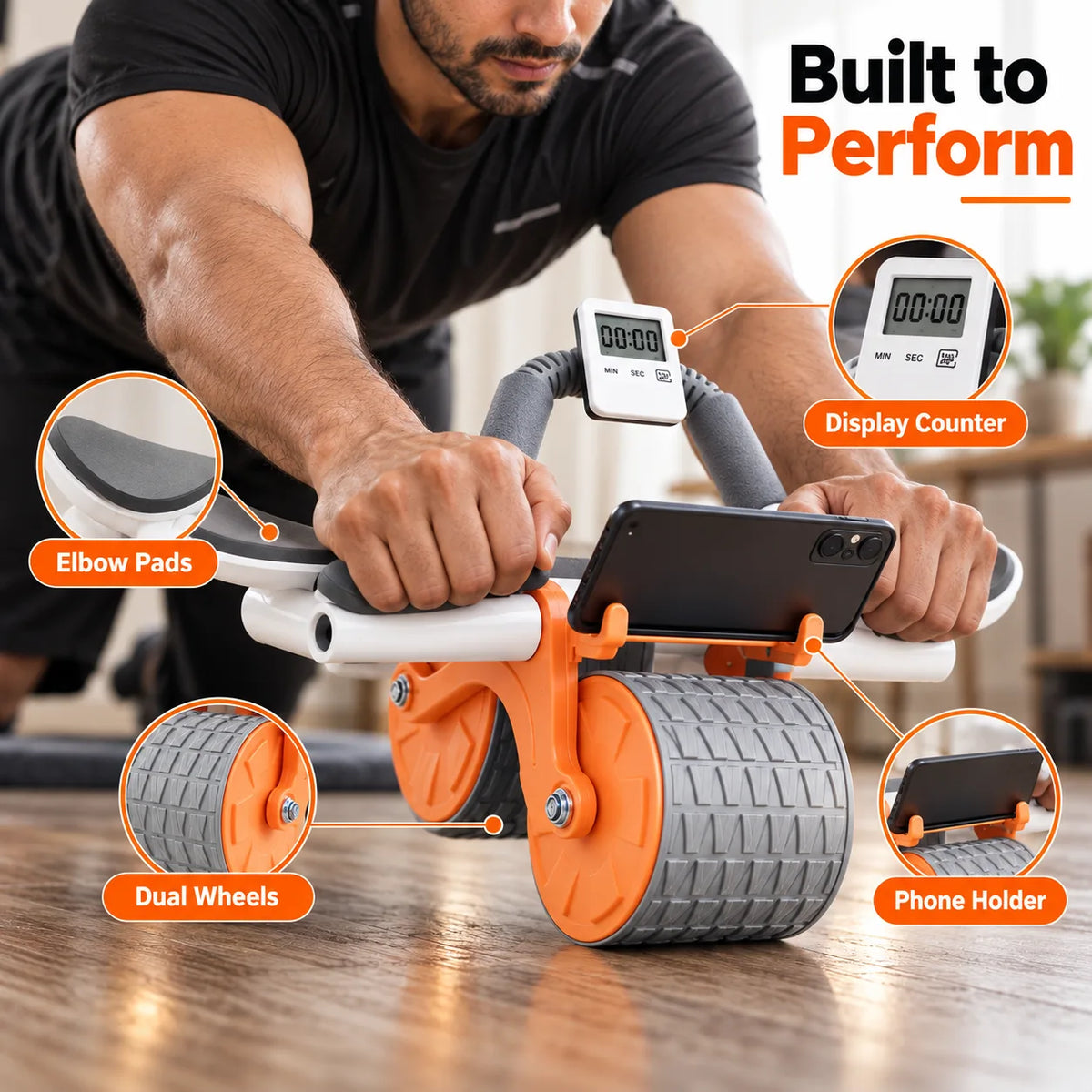 Ultimate Ab Roller Wheel for Core Strength – Dual Wheel Abdominal Exer - Image 8