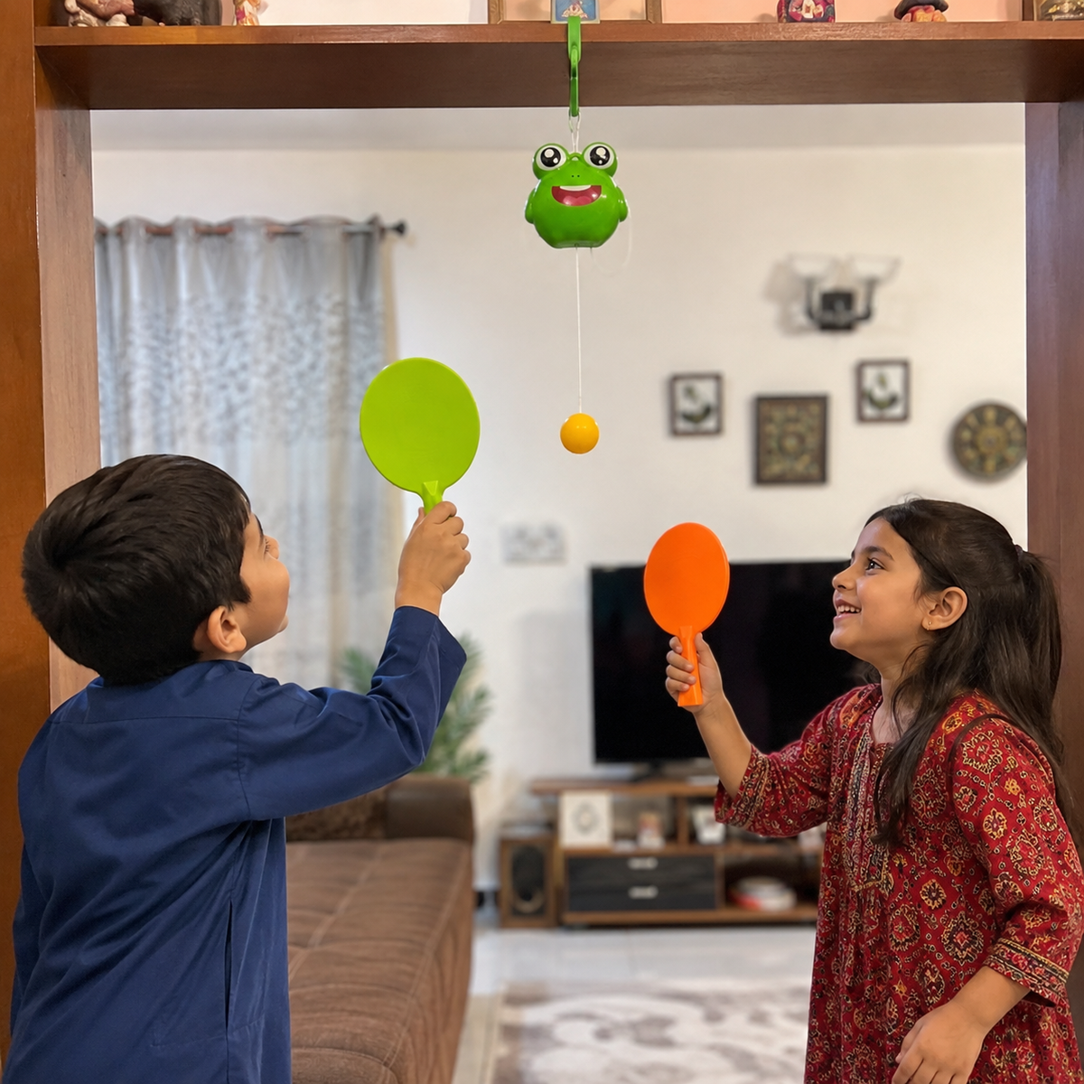 Kids Hanging Ball Table Tennis Set – Indoor Ping Pong Practice Game