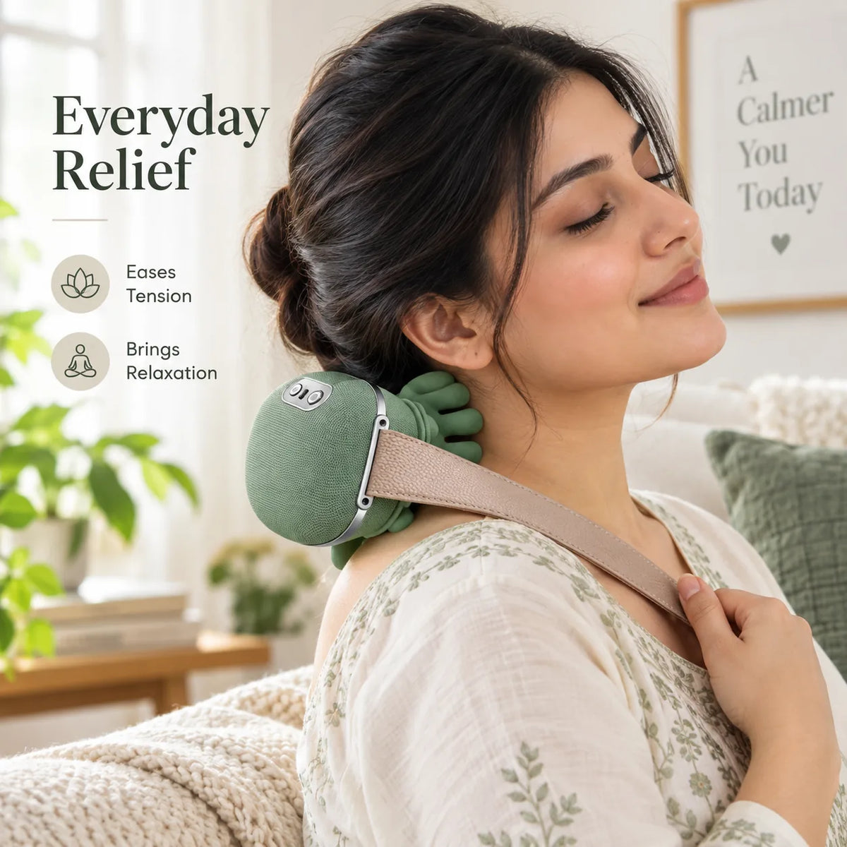 Hands-Free Deep Tissue Neck Massager – Hand-Like Kneading Nodes for Ne - Image 5