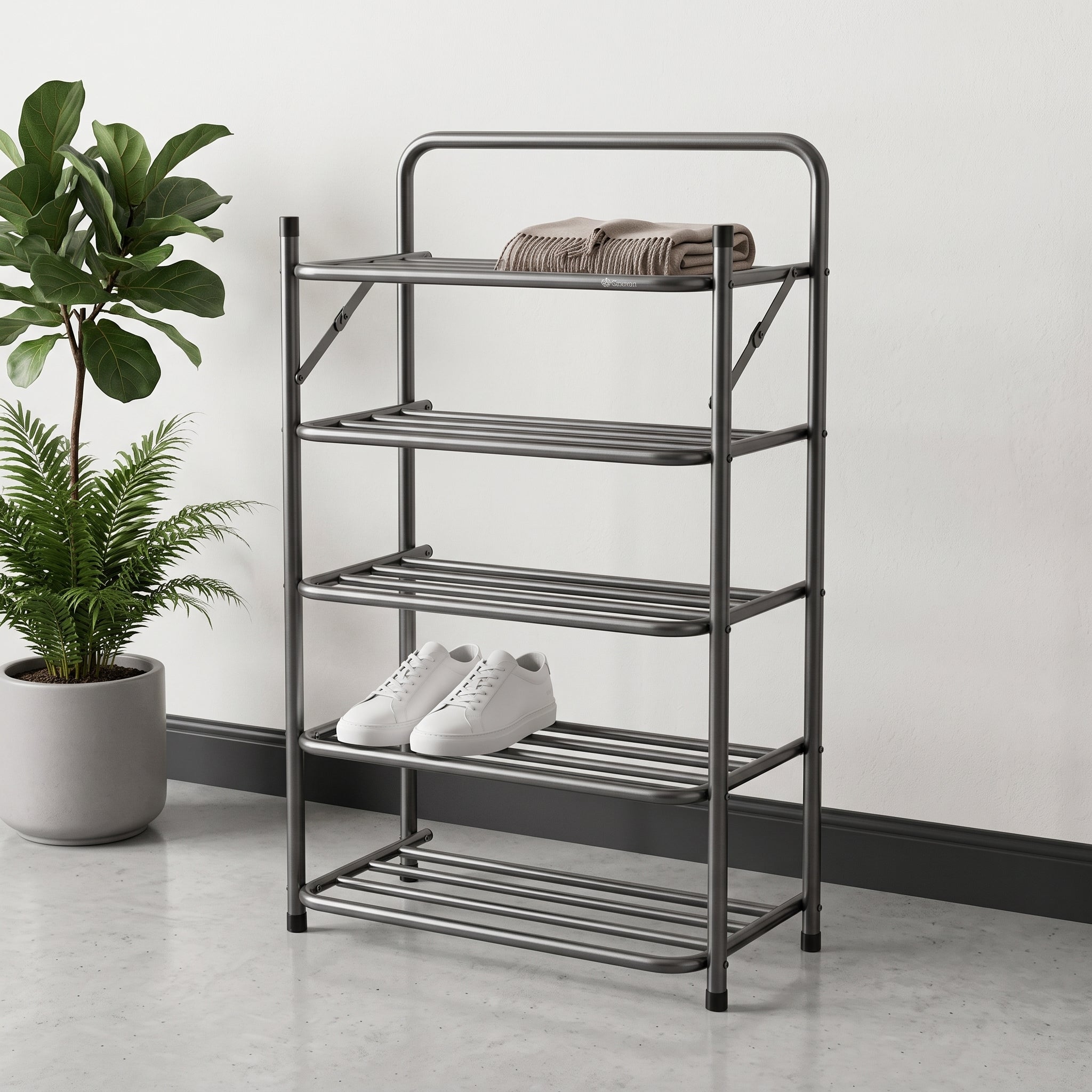 Imperial Multi-Tier Foldable Metal Shoe Rack