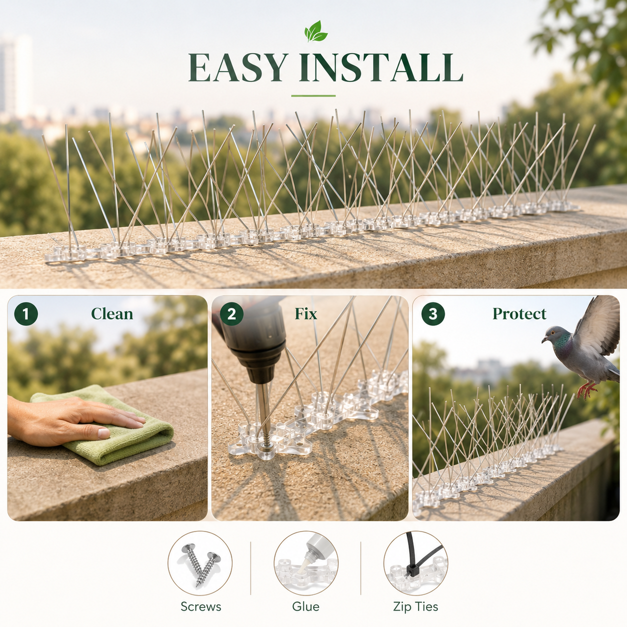 Anti Bird Spikes | Birds Repeller