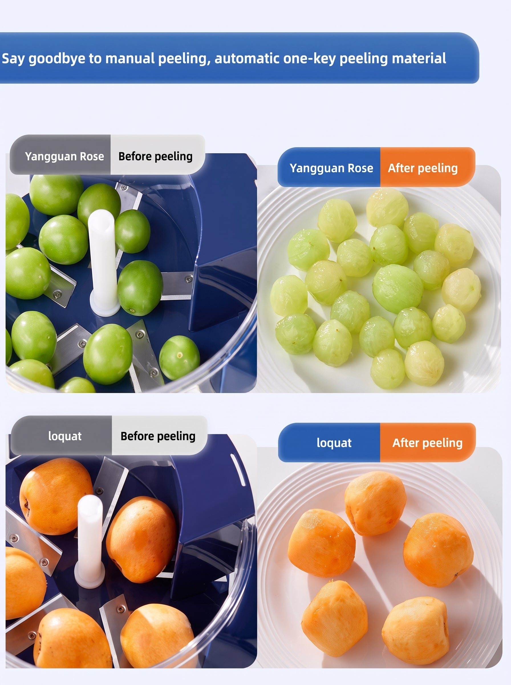 Automatic Electric Fruit Vegetable Peeler Machine For Home Kitchen