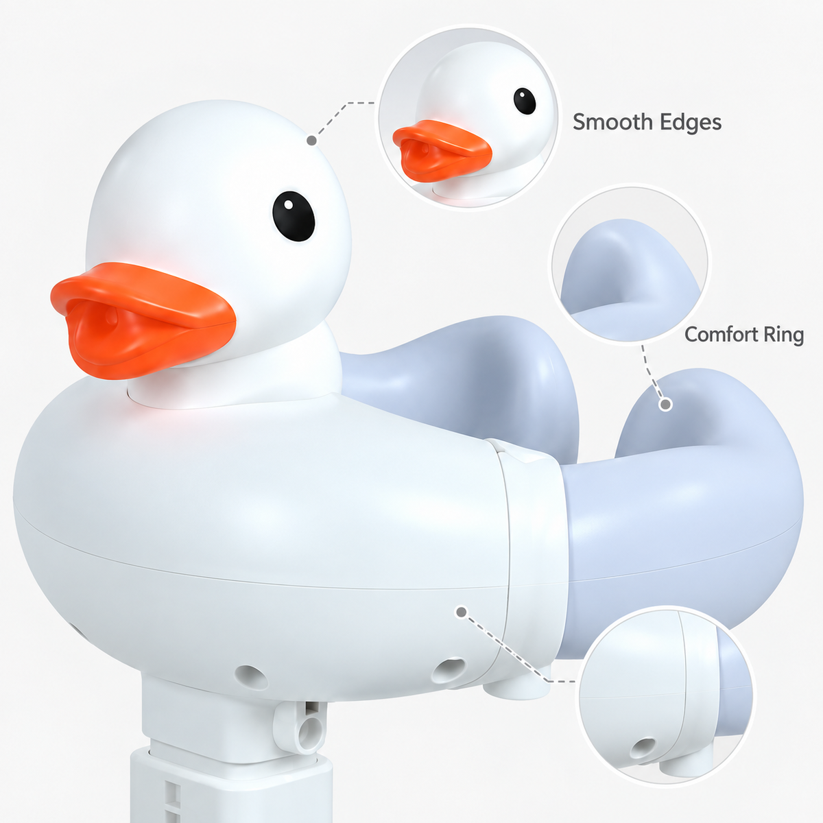 Adjustable Height Baby Shower Stand with Anti-Slip Base,Bath Shower St - Image 6