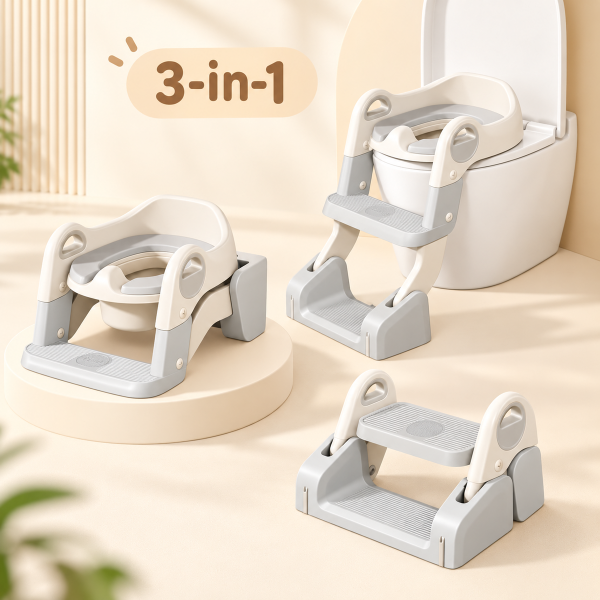 Baby Potty Seat, 3-in-1 Toilet Potty Training Seat