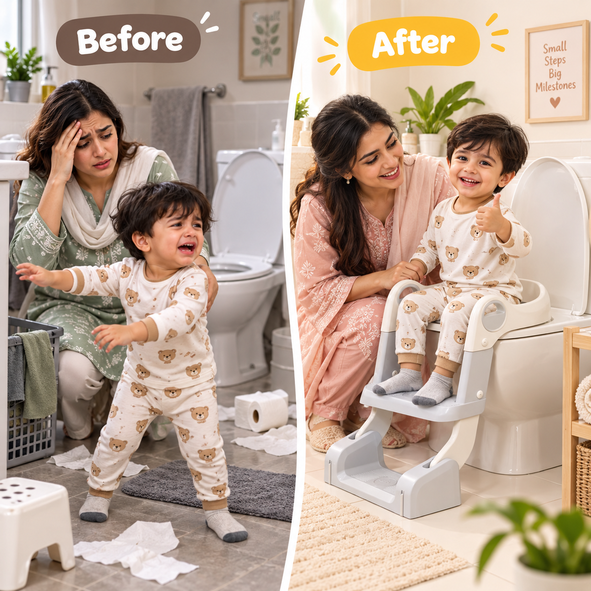 Baby Potty Seat, 3-in-1 Toilet Potty Training Seat - Image 3