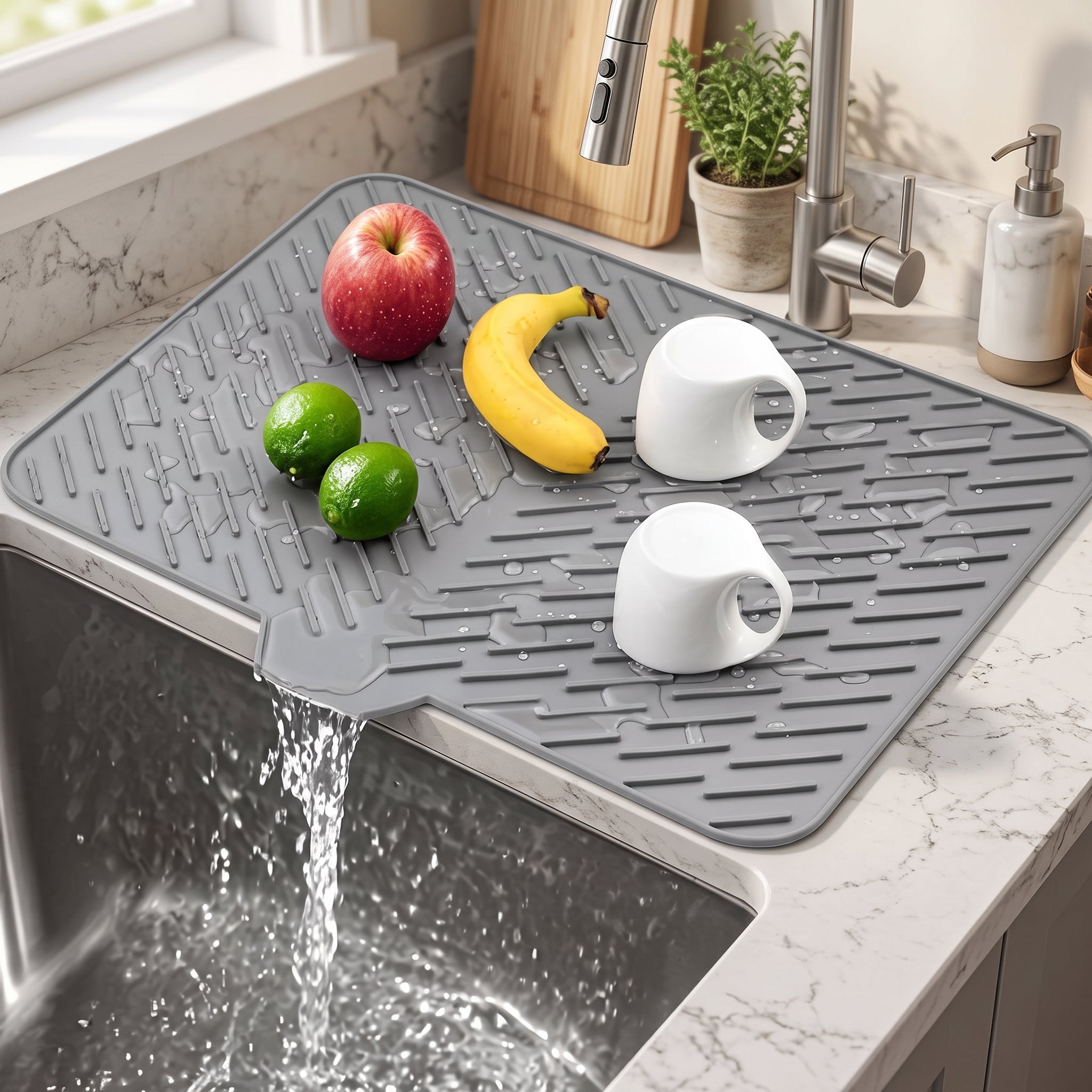 Silicon Anti Slip Kitchen Drain Matt