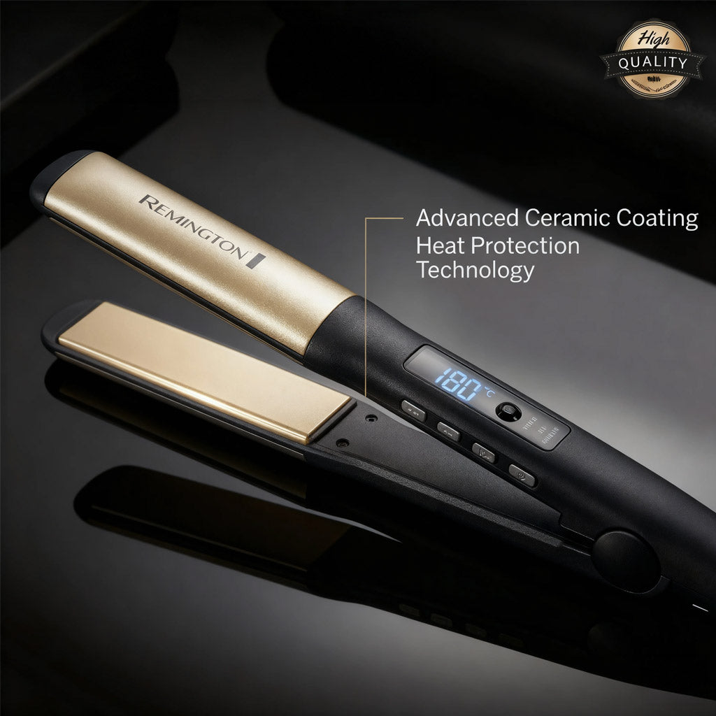 2 in 1 Ceramic Hair Straightener with Adjustable Temperature