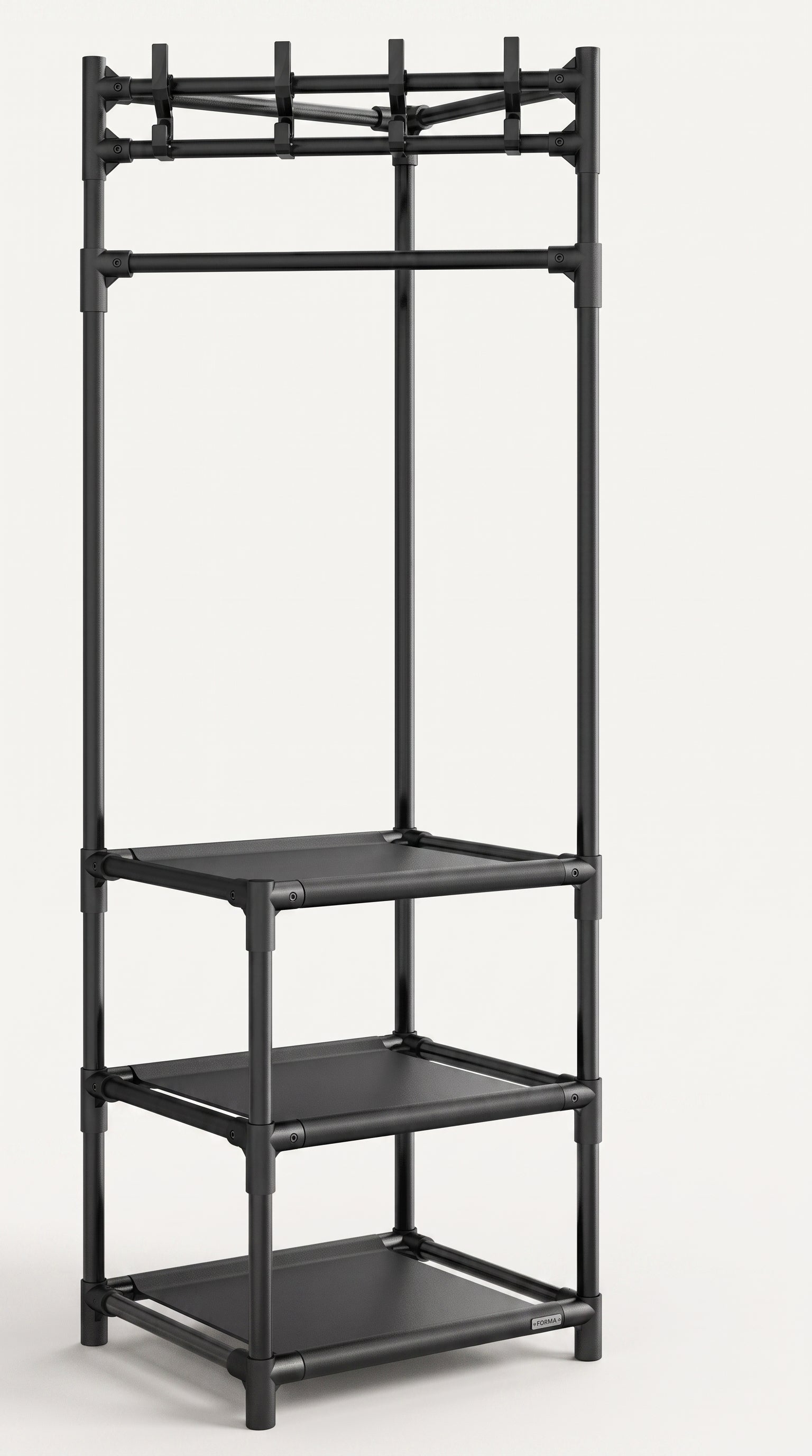 Corner Coat Rack Floor Standing Clothes Hanger Multilayer Coats Racks