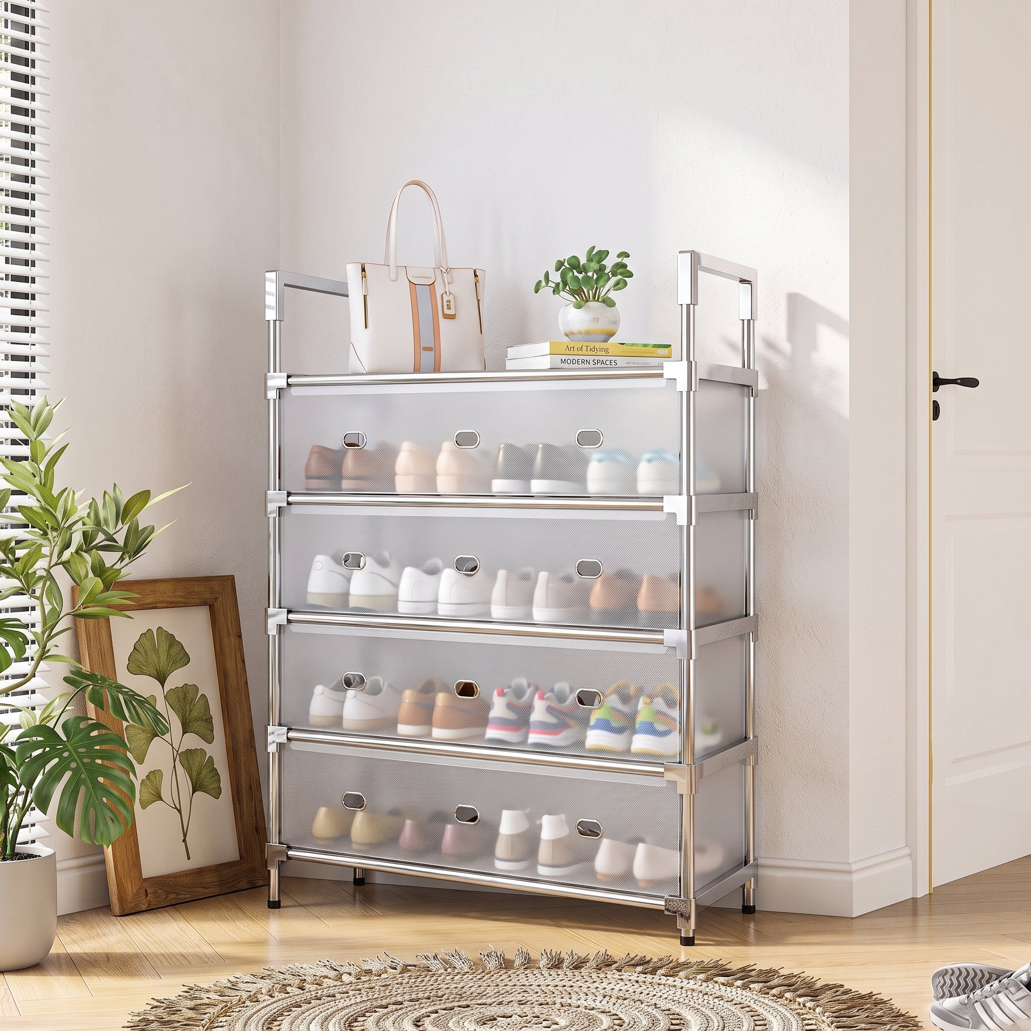 Dustproof Shoes Organizer Rack