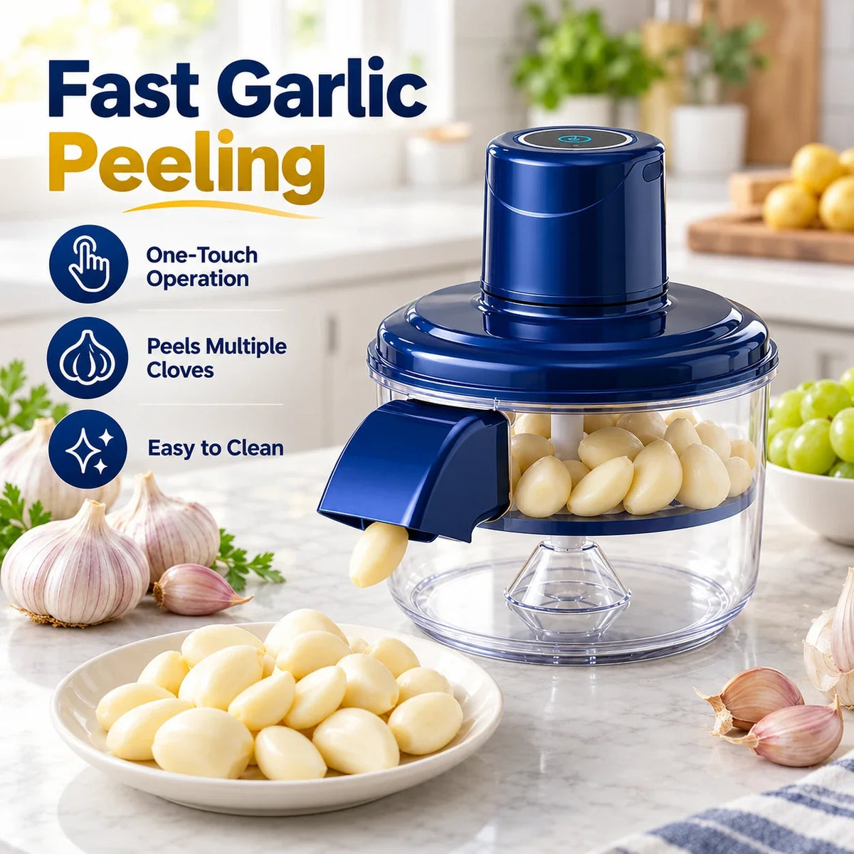 Automatic electric garlic peeler machine - image 1