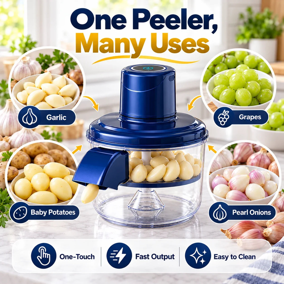 Automatic electric garlic peeler machine - image 2