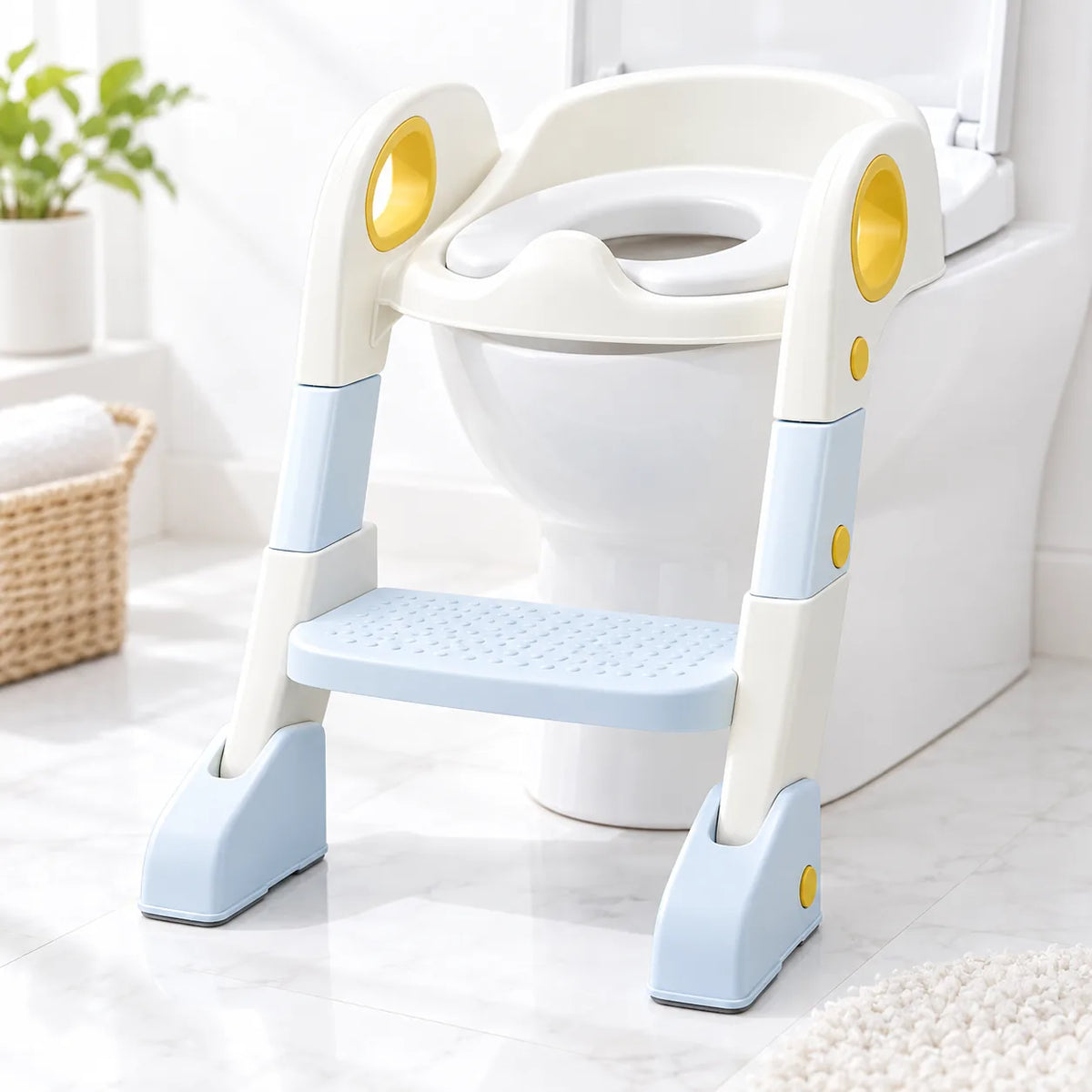 Halfri Baby Potty Training Seat with Step Stool – 2-in-1 Foldable Todd